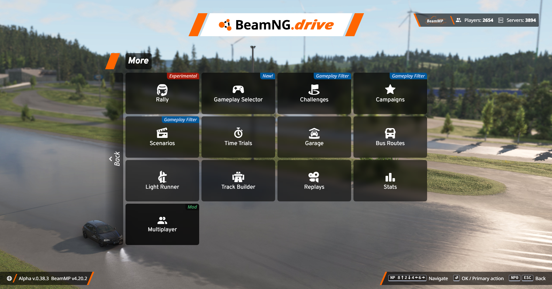 BeamNG Extended Menu