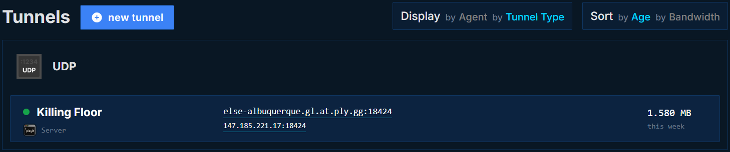 Killing Floor Tunnel Info